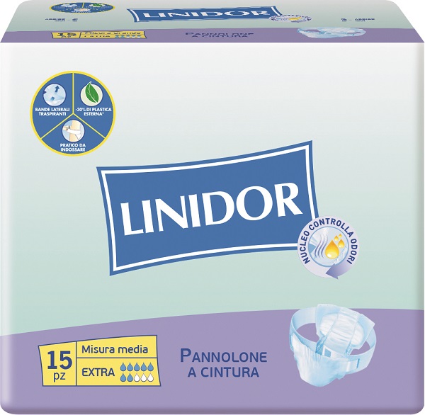 PANNOLONE LINIDOR PERFECT CARE EXTRA A CINTURA MM 15 PEZZI - Farmacia Murachelli Di Putelli dr. Giovanni