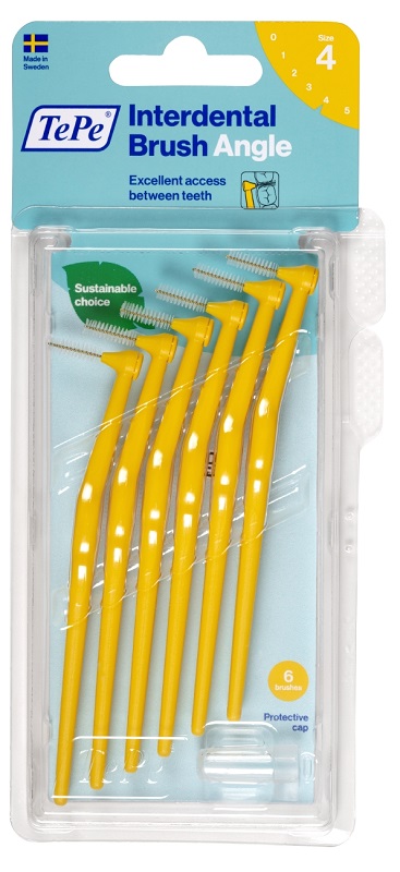 TEPE ANGLE SCOVOLINO GIALLO 0,7MM 6 PEZZI - Farmacia Murachelli Di Putelli dr. Giovanni