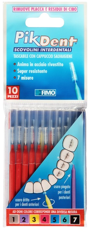 PIKDENT STUZZICOLINO 4 ROSSO 10 PEZZI - Farmacia Murachelli Di Putelli dr. Giovanni
