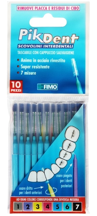 PIKDENT STUZZICOLINO 5 AZZURRO 10 PEZZI - Farmacia Murachelli Di Putelli dr. Giovanni