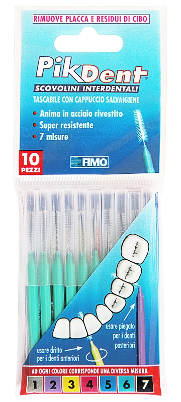 PIKDENT STUZZICOLINO 6 VERDE 10 PEZZI - Farmacia Murachelli Di Putelli dr. Giovanni
