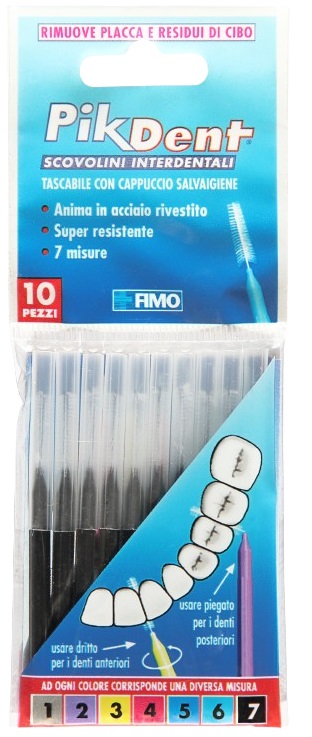 PIKDENT STUZZICOLINO 7 NERO 10 PEZZI - Farmacia Murachelli Di Putelli dr. Giovanni