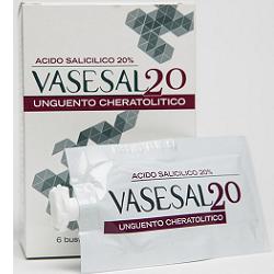 VASESAL 20 6 BUSTINE PLURIDOSE DA 5 ML UNGUENTO CHERATOLITICO - Farmacia Murachelli Di Putelli dr. Giovanni