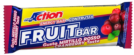 PROACTION FRUIT BAR BARRETTA ENERGETICA AL MIRTILLO ROSSO 40 G - Farmacia Murachelli Di Putelli dr. Giovanni