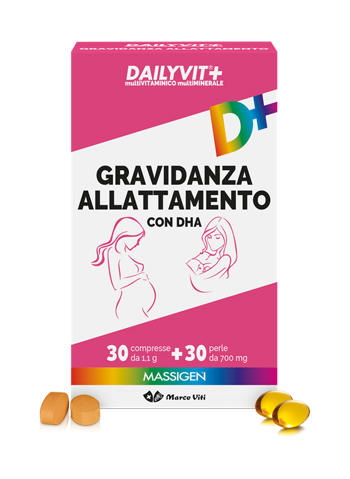 MASSIGEN GRAVIDANZA ALLATTAMENTO CON ACIDO FOLICO MULTIVITAMINICO E MULTIMINERALE 30 COMPRESSE RIVESTITE DA 1,1 G + 30 PERLE DA 700 MG - Farmacia Murachelli Di Putelli dr. Giovanni