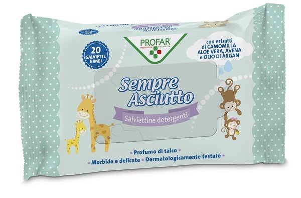 SALVIETTINE UMIDIFICATE SEMPRE ASCIUTTO 20 PEZZI PROFAR - Farmacia Murachelli Di Putelli dr. Giovanni