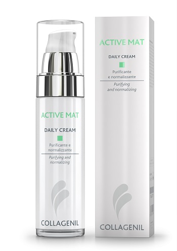 COLLAGENIL ACTIVE MAT DAILY CREAM SEBOREGOLATRICE/PURIFICANTE PER LA PELLE DEL VISO FLACONE 50 ML - Farmacia Murachelli Di Putelli dr. Giovanni