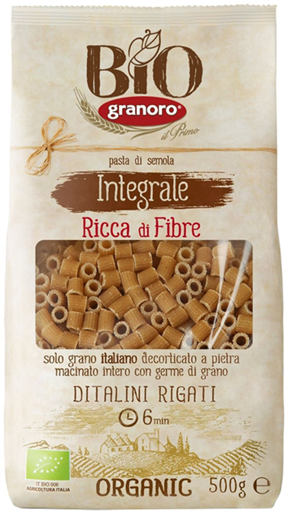 BIOLOGICA INTEGRALE GRANORO DITALINI RIGATI 500 G - Farmacia Murachelli Di Putelli dr. Giovanni
