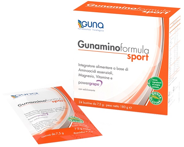 GUNAMINOFORMULA SPORT 24 BUSTE 180 G - Farmacia Murachelli Di Putelli dr. Giovanni