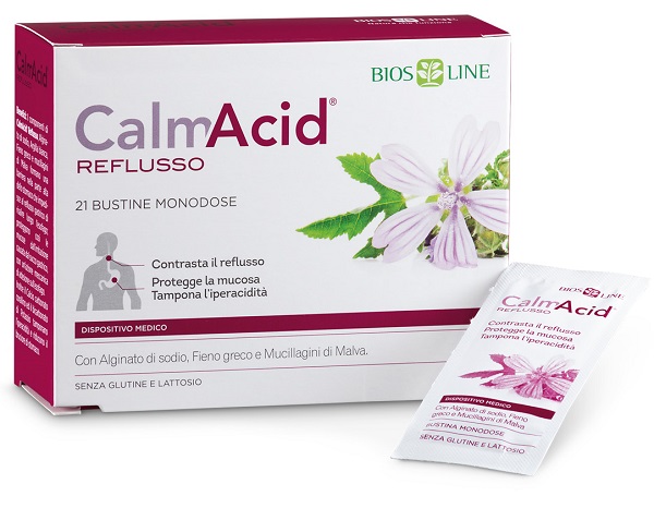 BIOSLINE CALMACID REFLUSSO 21 BUSTINE MONODOSE - Farmacia Murachelli Di Putelli dr. Giovanni
