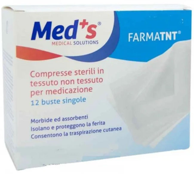 GARZA COMPRESSA MEDS TESSUTO NON TESSUTO PEEL OPEN 10X10CM 12 PEZZI - Farmacia Murachelli Di Putelli dr. Giovanni