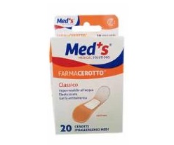 CEROTTO MEDS POLIURETANO IPOALLERGENICO CLASSICO MEDIO 20 PEZZI - Farmacia Murachelli Di Putelli dr. Giovanni