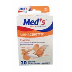 CEROTTO MEDS STRIP POLIURETANO IPOALLERGENICO CLASSICO ASSORTITI 20 PEZZI - Farmacia Murachelli Di Putelli dr. Giovanni