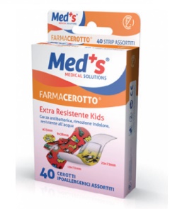 CEROTTO MEDS STRIP KIDS IPOALLERGENICO ASSORTITI 40 PEZZI - Farmacia Murachelli Di Putelli dr. Giovanni