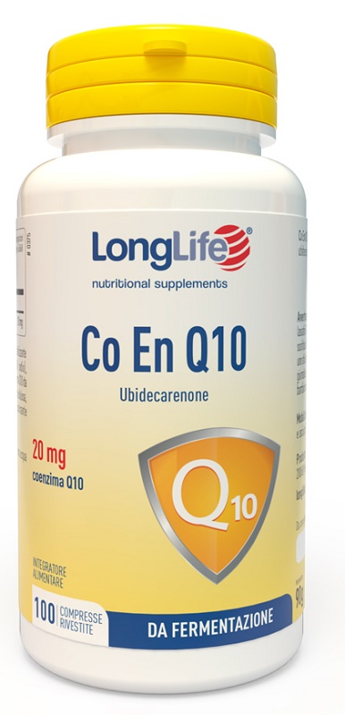 LONGLIFE CO EN Q10 20MG 100 COMPRESSE RIVESTITE - Farmacia Murachelli Di Putelli dr. Giovanni