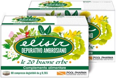ELISIR DEPURATIVO AMBROSIANO 20 COMPRESSE 5,3 G - Farmacia Murachelli Di Putelli dr. Giovanni