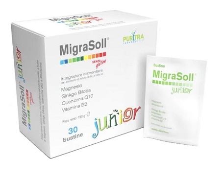 MIGRASOLL JUNIOR ASTUCCIO 30 BUSTE - Farmacia Murachelli Di Putelli dr. Giovanni