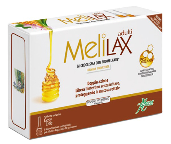 MELILAX ADULTI MICROCLISMI 6 PEZZI 10 G - Farmacia Murachelli Di Putelli dr. Giovanni