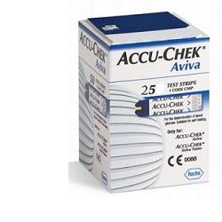 STRISCE MISURAZIONE GLICEMIA ACCU-CHEK AVIVA BRK RETAIL 25 PEZZI - Farmacia Murachelli Di Putelli dr. Giovanni