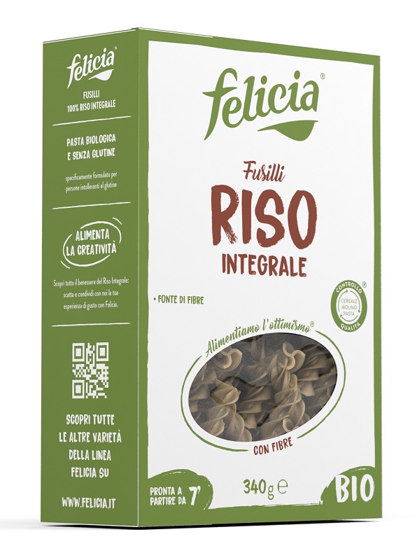 FELICIA BIO RISO INTEGRALE FUSILLI 340 G - Farmacia Murachelli Di Putelli dr. Giovanni