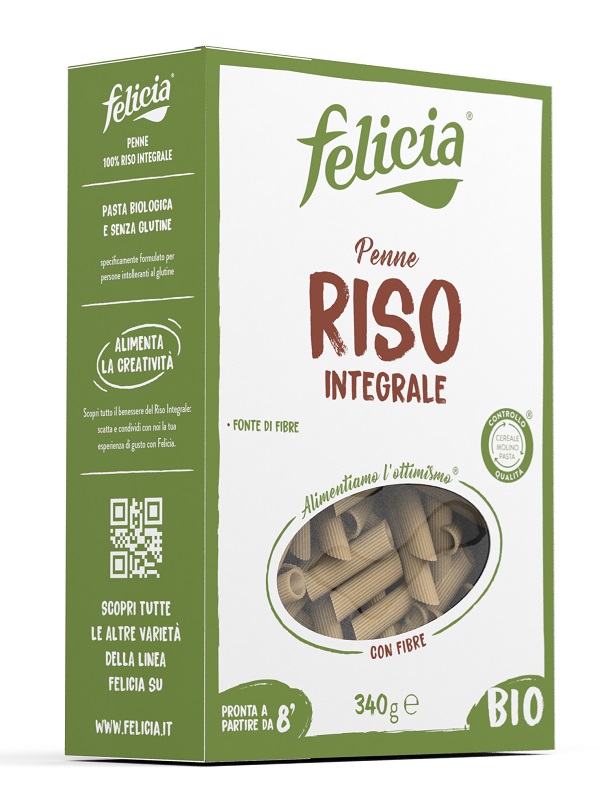 FELICIA BIO RISO INTEGRALE PENNE 340 G - Farmacia Murachelli Di Putelli dr. Giovanni