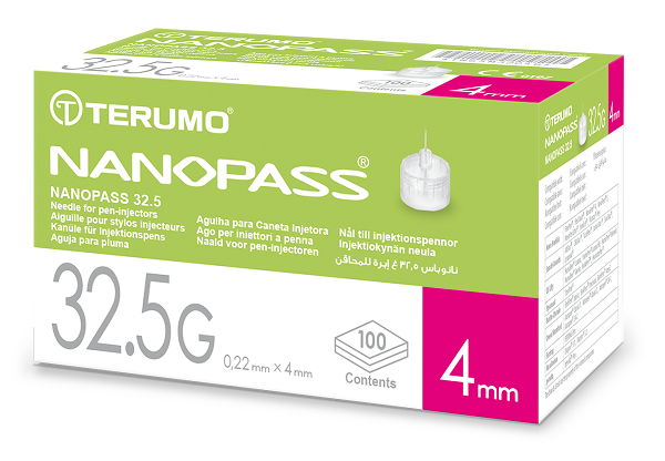 AGO PER PENNA DA INSULINA NANOPASS 32,5 GAUGE LUNGHEZZA 4 MM 100 PEZZI - Farmacia Murachelli Di Putelli dr. Giovanni