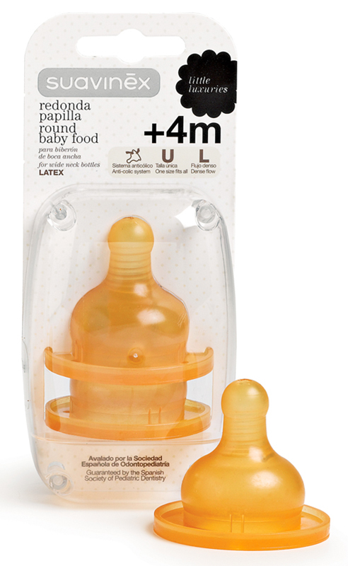 SUAVINEX LITTLE LUXURIES TETTARELLA IN LATTICE PER PAPPA +4 MESI 2 PEZZI - Farmacia Murachelli Di Putelli dr. Giovanni