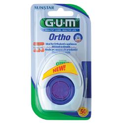 GUM ORTHO FLOSS FILO SPUGNOSO 50 PEZZI - Farmacia Murachelli Di Putelli dr. Giovanni