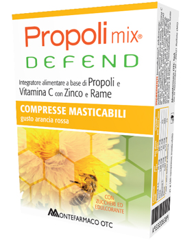 PROPOLI MIX DEFEND 30 COMPRESSE MASTICABILI GUSTO ARANCIA - Farmacia Murachelli Di Putelli dr. Giovanni