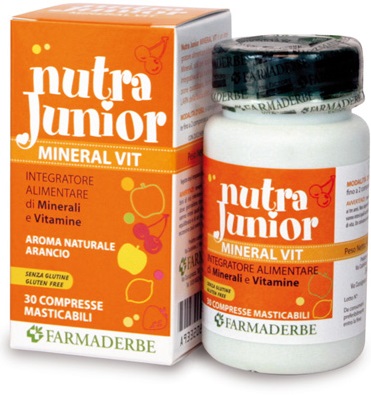 NUTRA JUNIOR MINERAL VITAMINE 30 COMPRESSE 45 G - Farmacia Murachelli Di Putelli dr. Giovanni