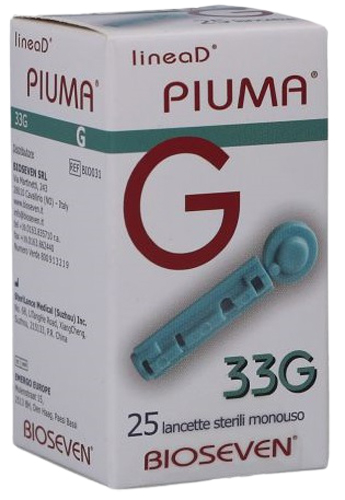 LANCETTE PUNGIDITO LINEA D PIUMA GAUGE 33 25 PEZZI - Farmacia Murachelli Di Putelli dr. Giovanni