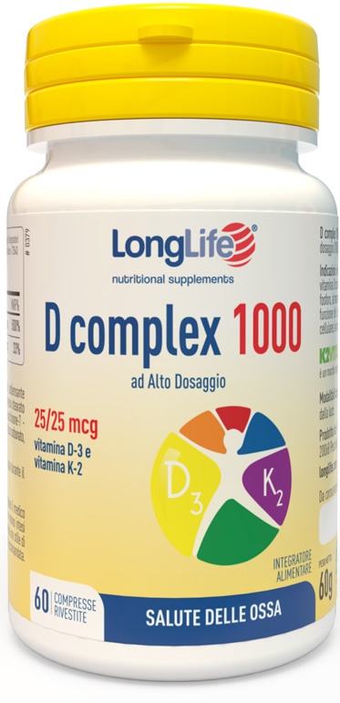 LONGLIFE D COMPLEX 1000 60 COMPRESSE - Farmacia Murachelli Di Putelli dr. Giovanni