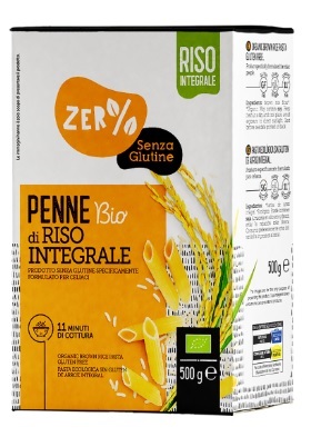 ZERO% GLUTINE PENNE DI RISO INTEGRALE SENZA GLUTINE BIO 500 G - Farmacia Murachelli Di Putelli dr. Giovanni