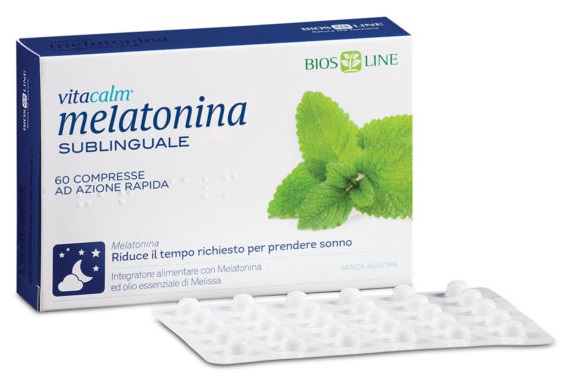 BIOS LINE VITACALM MELATONINA SUBLINGUALE 60 COMPRESSE 1 MG - Farmacia Murachelli Di Putelli dr. Giovanni