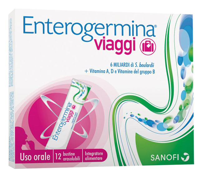 ENTEROGERMINA VIAGGI 12 BUSTINE OROSOLUBILI CONFEZIONE STANDARD - Farmacia Murachelli Di Putelli dr. Giovanni