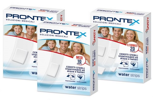 CEROTTO PRONTEX WATER STRIPS ASSORTITO 20 PEZZI - Farmacia Murachelli Di Putelli dr. Giovanni