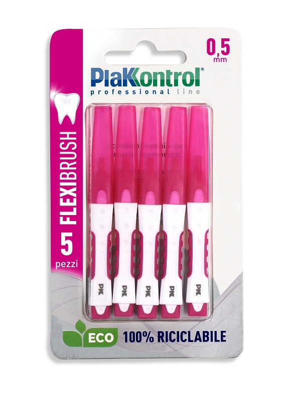 PLAKKONTROL SCOVOLINO INTERDENTALE FLEXI BRUSH05 BLISTER 5 PEZZI - Farmacia Murachelli Di Putelli dr. Giovanni