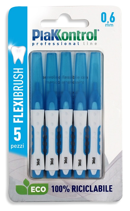 PLAKKONTROL SCOVOLINO INTERDENTALE FLEXI BRUSH06 BLISTER 5 PEZZI - Farmacia Murachelli Di Putelli dr. Giovanni