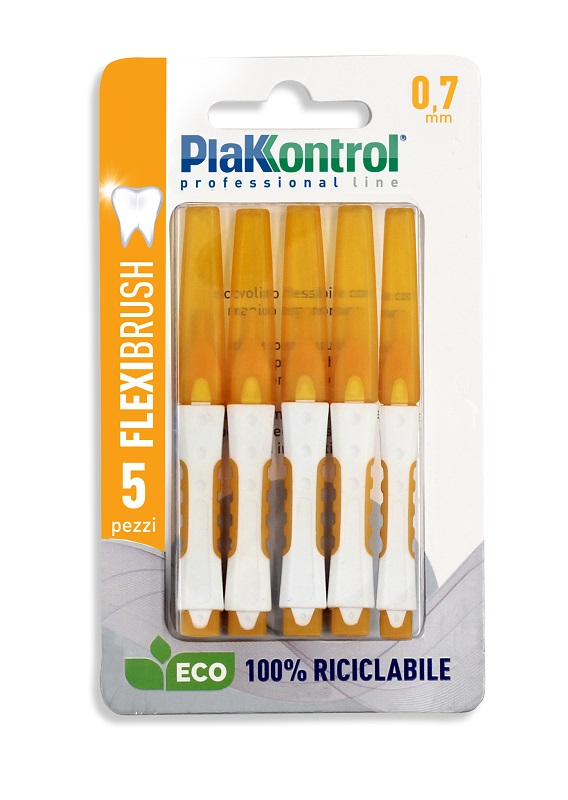 PLAKKONTROL SCOVOLINO INTERDENTALE FLEXI BRUSH07 BLISTER 5 PEZZI - Farmacia Murachelli Di Putelli dr. Giovanni