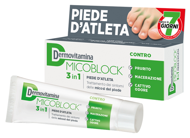 DERMOVITAMINA MICOBLOCK 3 IN 1 PIEDE D'ATLETA 30 ML - Farmacia Murachelli Di Putelli dr. Giovanni