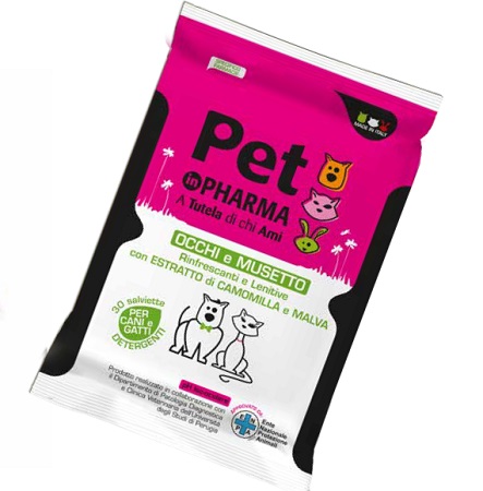 PET IN PHARMA SALVIETTINE OCCHI MUSO 30 PEZZI - Farmacia Murachelli Di Putelli dr. Giovanni