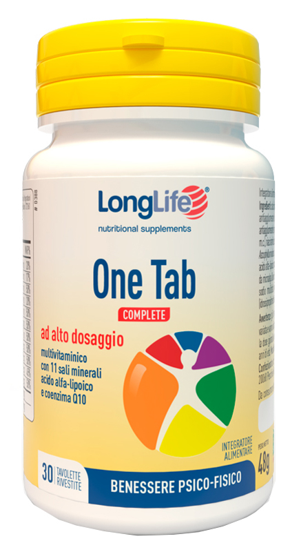 LONGLIFE ONE TAB COMPLETE 30 TAVOLETTE RIVESTITE - Farmacia Murachelli Di Putelli dr. Giovanni