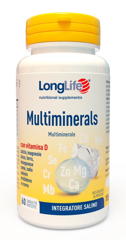 LONGLIFE MULTIMINERALS 60 TAVOLETTE RIVESTITE - Farmacia Murachelli Di Putelli dr. Giovanni