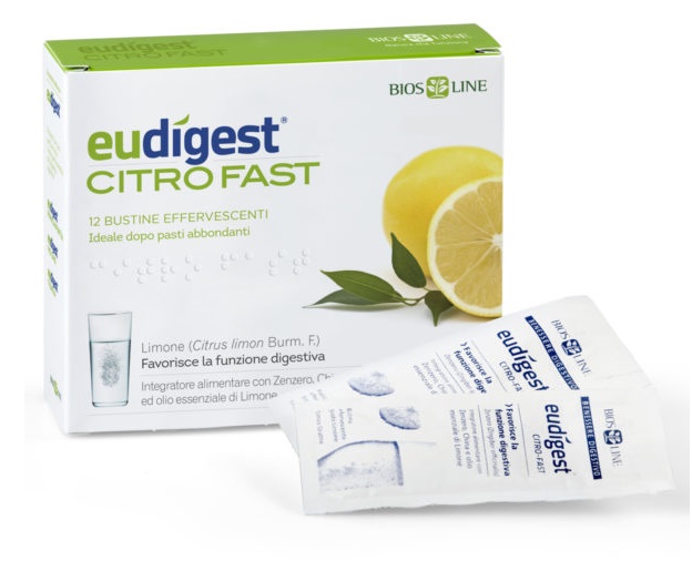 BIOSLINE EUDIGEST CITRO FAST 12 BUSTINE EFFERVESCENTI - Farmacia Murachelli Di Putelli dr. Giovanni