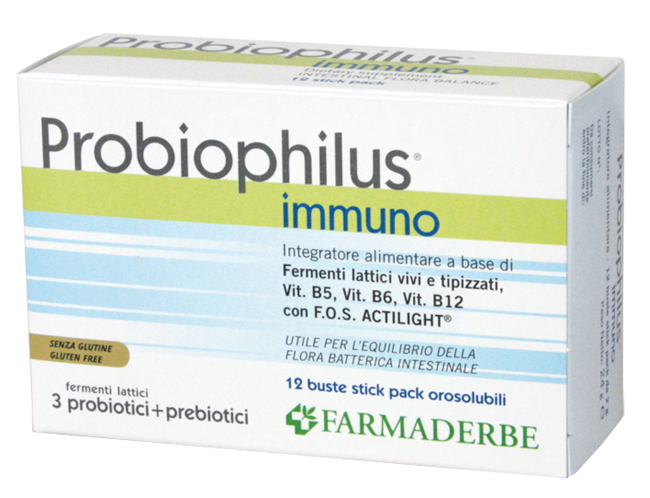 PROBIOPHILUS IMMUNO 12 BUSTE - Farmacia Murachelli Di Putelli dr. Giovanni