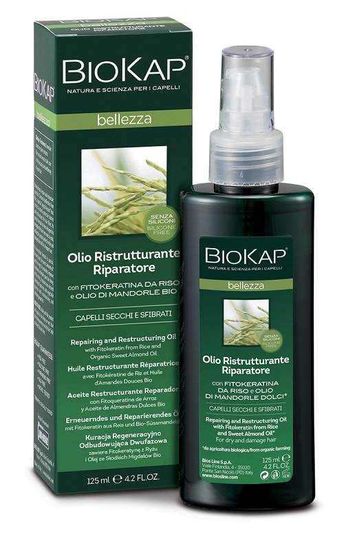 BIOKAP BELLEZZA OLIO RISTRUTTURANTE RIPARATORE 125 ML BIOSLINE - Farmacia Murachelli Di Putelli dr. Giovanni