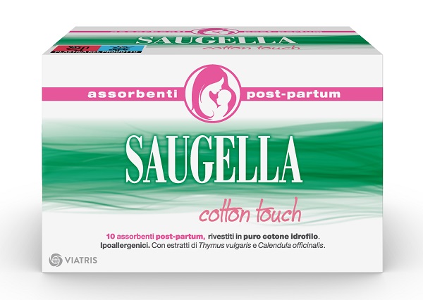 SAUGELLA COTTON TOUCH ASSORBENTI POSTPARTUM 10 PEZZI - Farmacia Murachelli Di Putelli dr. Giovanni