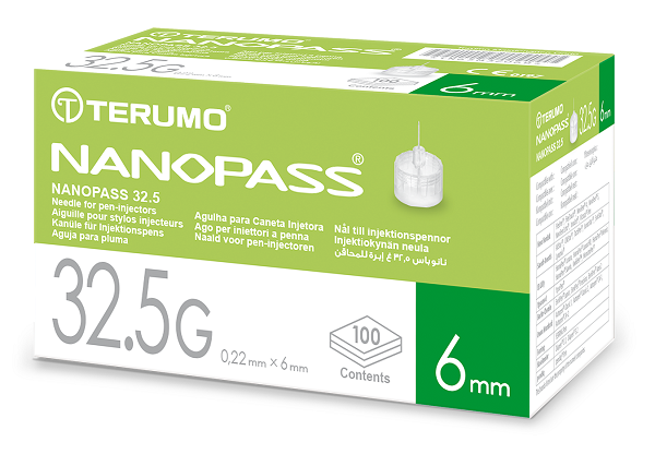 AGO PER PENNA DA INSULINA NANOPASS 32,5 GAUGE LUNGHEZZA 6 MM 100 PEZZI - Farmacia Murachelli Di Putelli dr. Giovanni