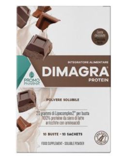 DIMAGRA PROTEIN CIOCCOLATO 10 BUSTE - Farmacia Murachelli Di Putelli dr. Giovanni