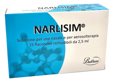 NARLISIM SOLUZIONE PER USO NASALE E AEROSOLTERAPIA 15 FLACONCINI RICHIUDIBILI DA 2,5 ML L'UNO - Farmacia Murachelli Di Putelli dr. Giovanni